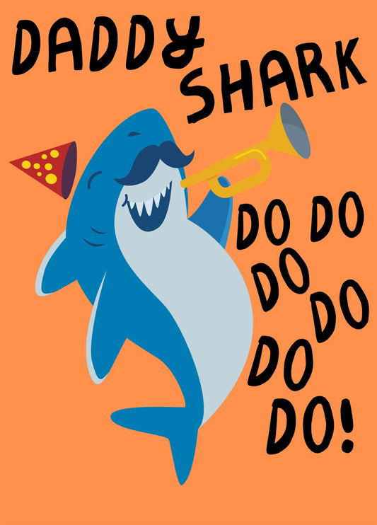 Daddy Shark Card