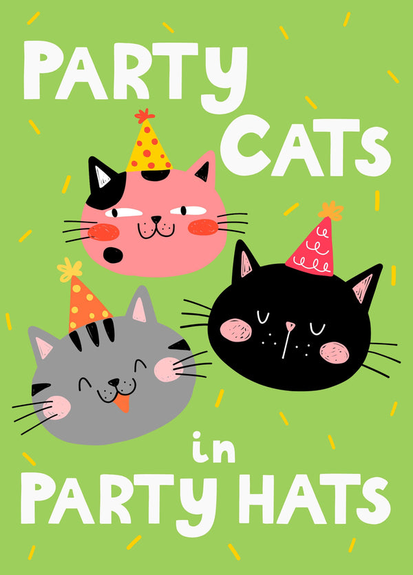 Party Cats In Party Hats