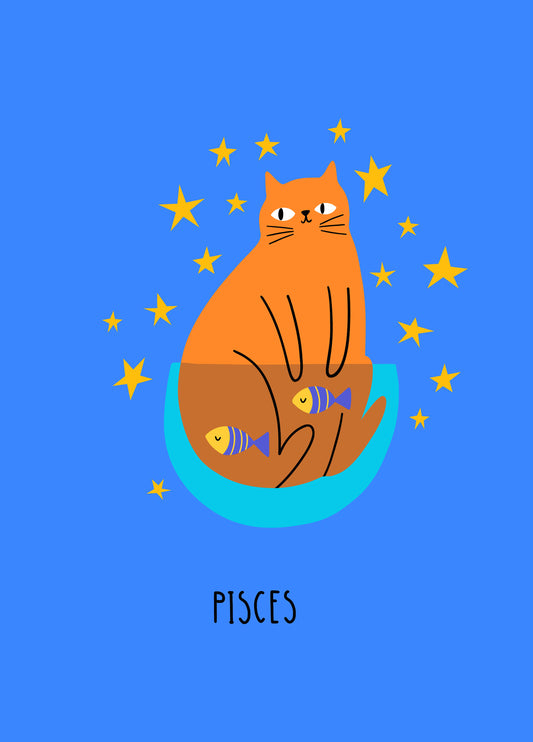 Pisces Astrology Cat