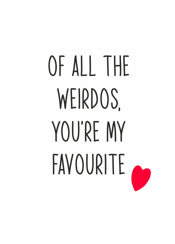 Of All The Weirdos
