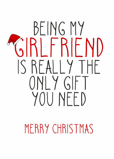 Girlfriend Christmas Card