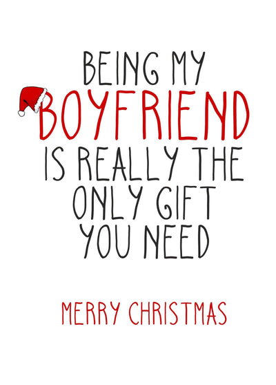 Boyfriend Christmas Card