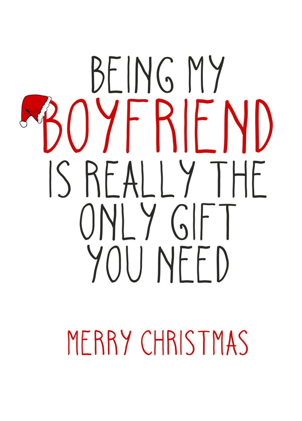Boyfriend Christmas Card