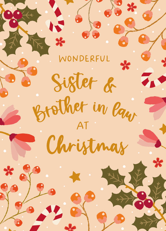 Merry Christmas Wonderful Sister & Brother In Law