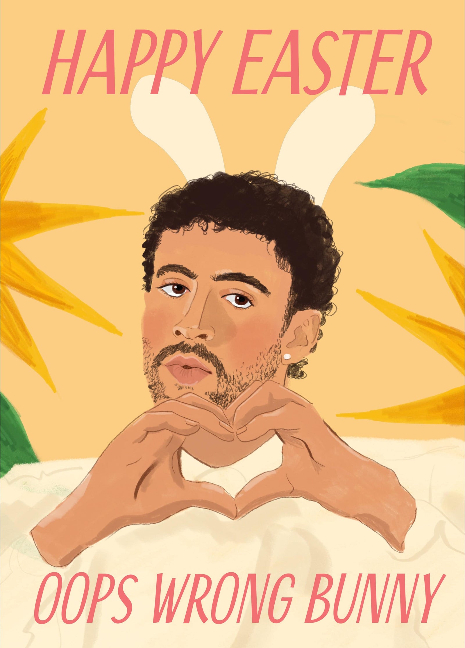 Bad Bunny Easter Card