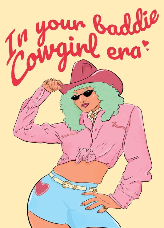 Cowgirl Baddie Card