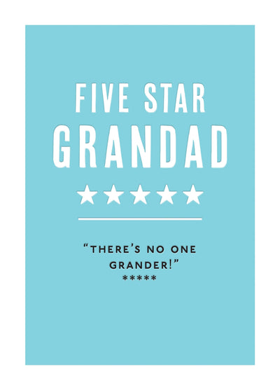 Five Star Grandad. There's No One Grander! Card