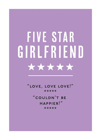 Five Star Girlfriend. Couldn't Be Happier! Card