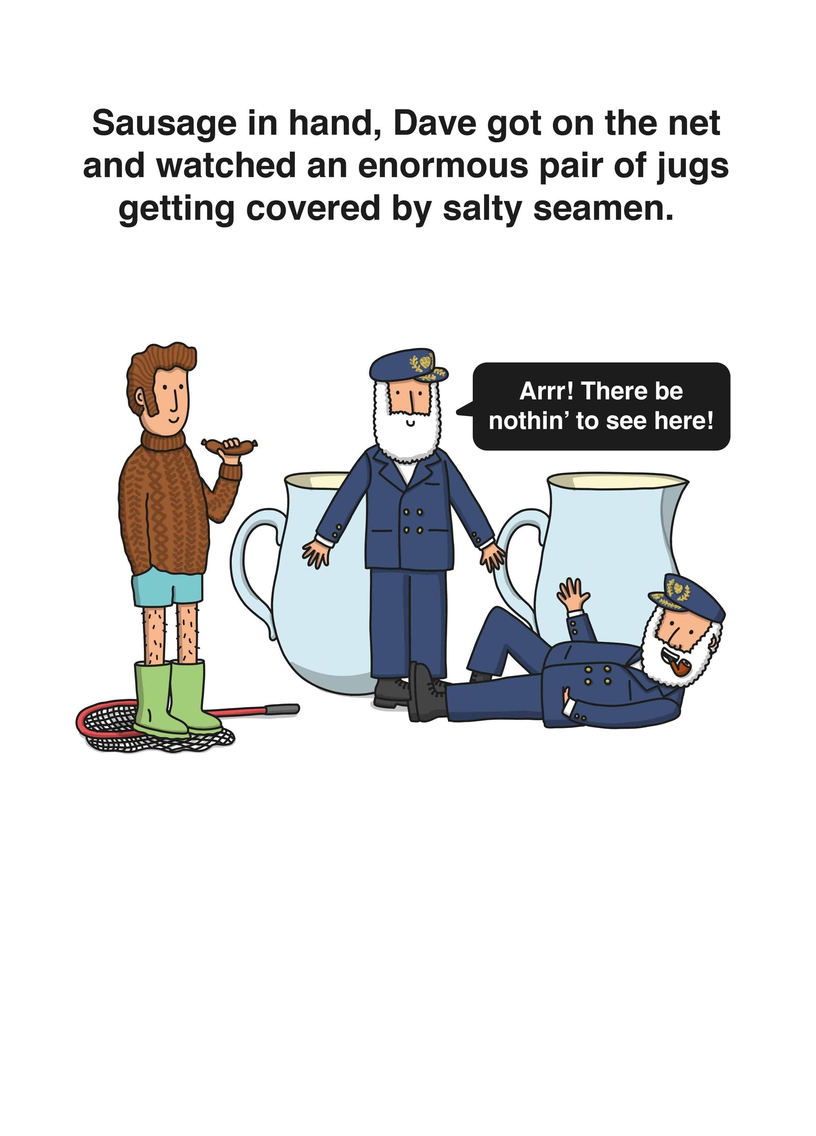 An Enormous Pair Of Jugs Card