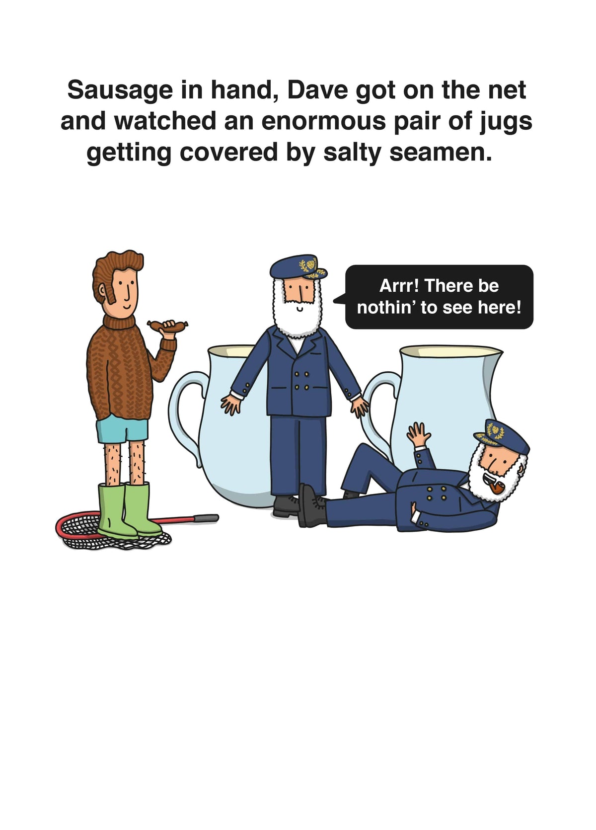 An Enormous Pair Of Jugs Card