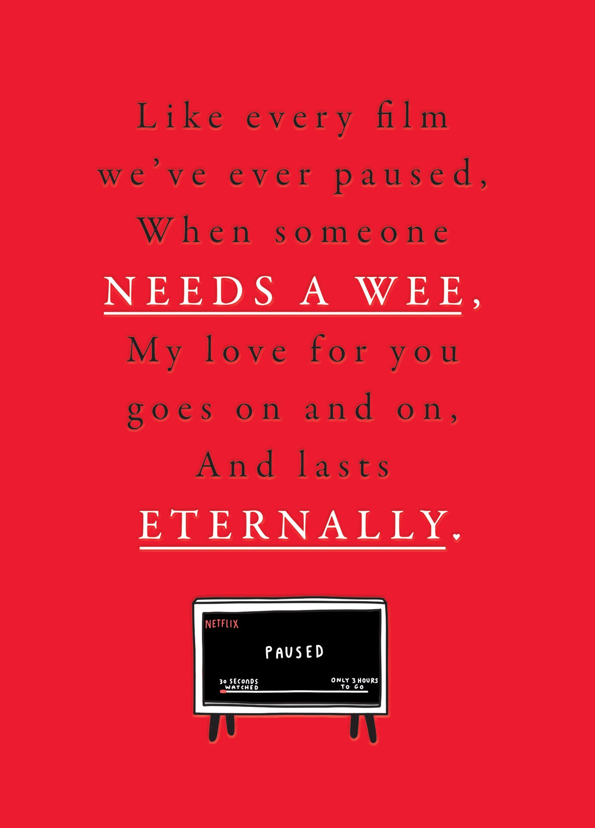 Love Lasts Eternally. Card