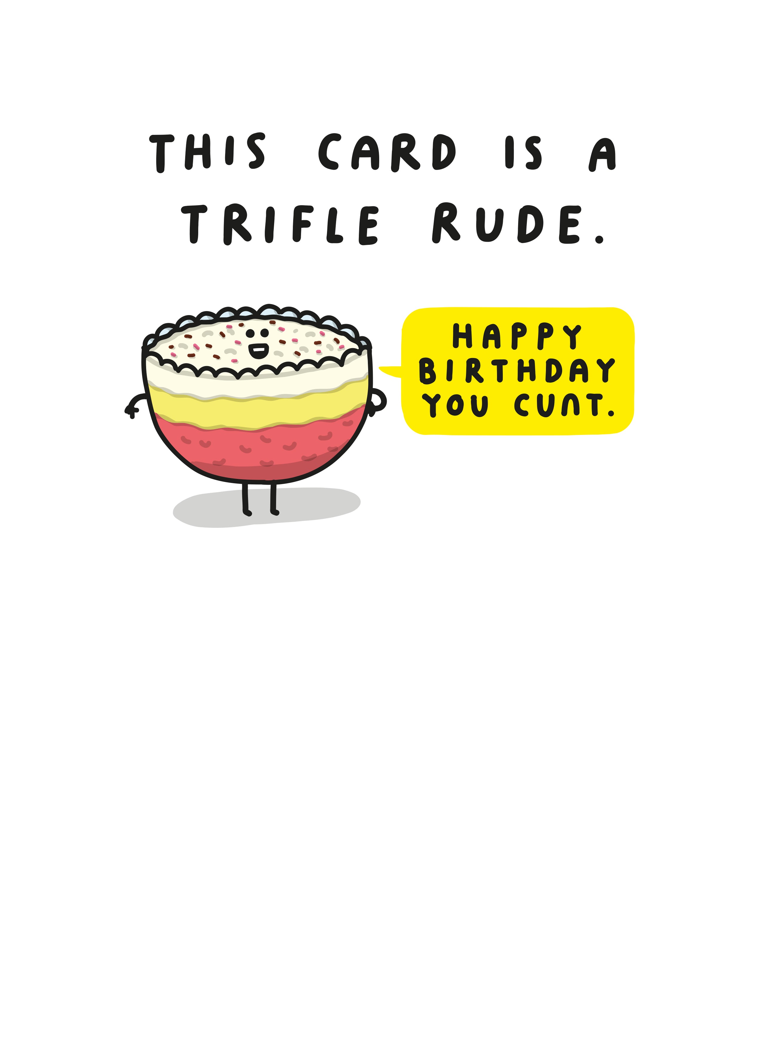 Thank You Card Rude Rude Greeting Cards - Offensive Cards Online – Scribbler Cards & Gifts