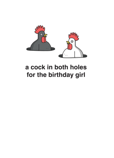 A Cock In Both Holes For The Birthday Girl