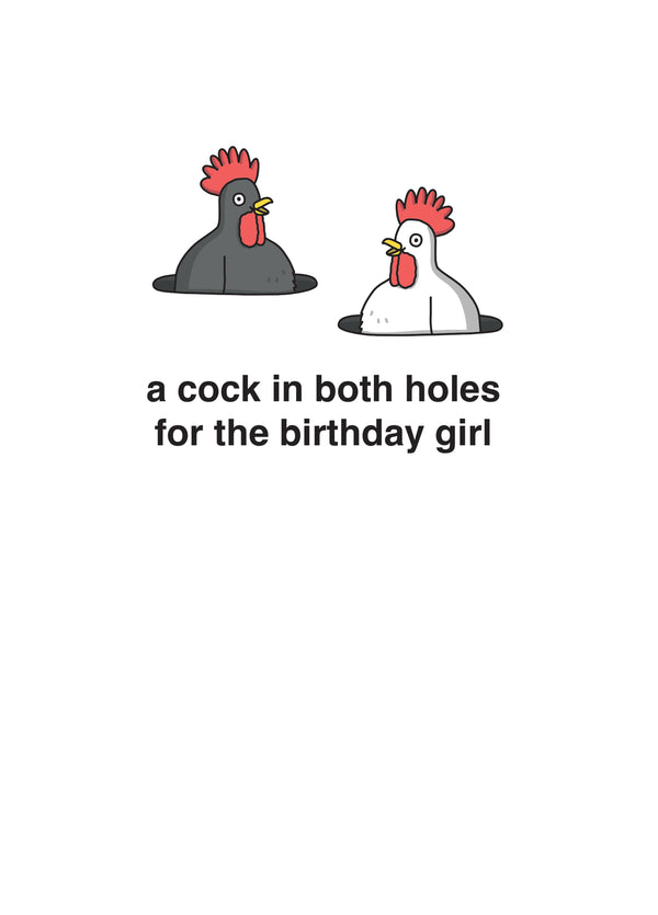 A Cock In Both Holes For The Birthday Girl