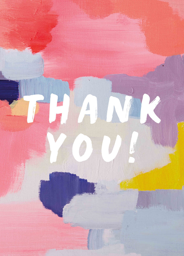 Pastel Coloured Thank You Card