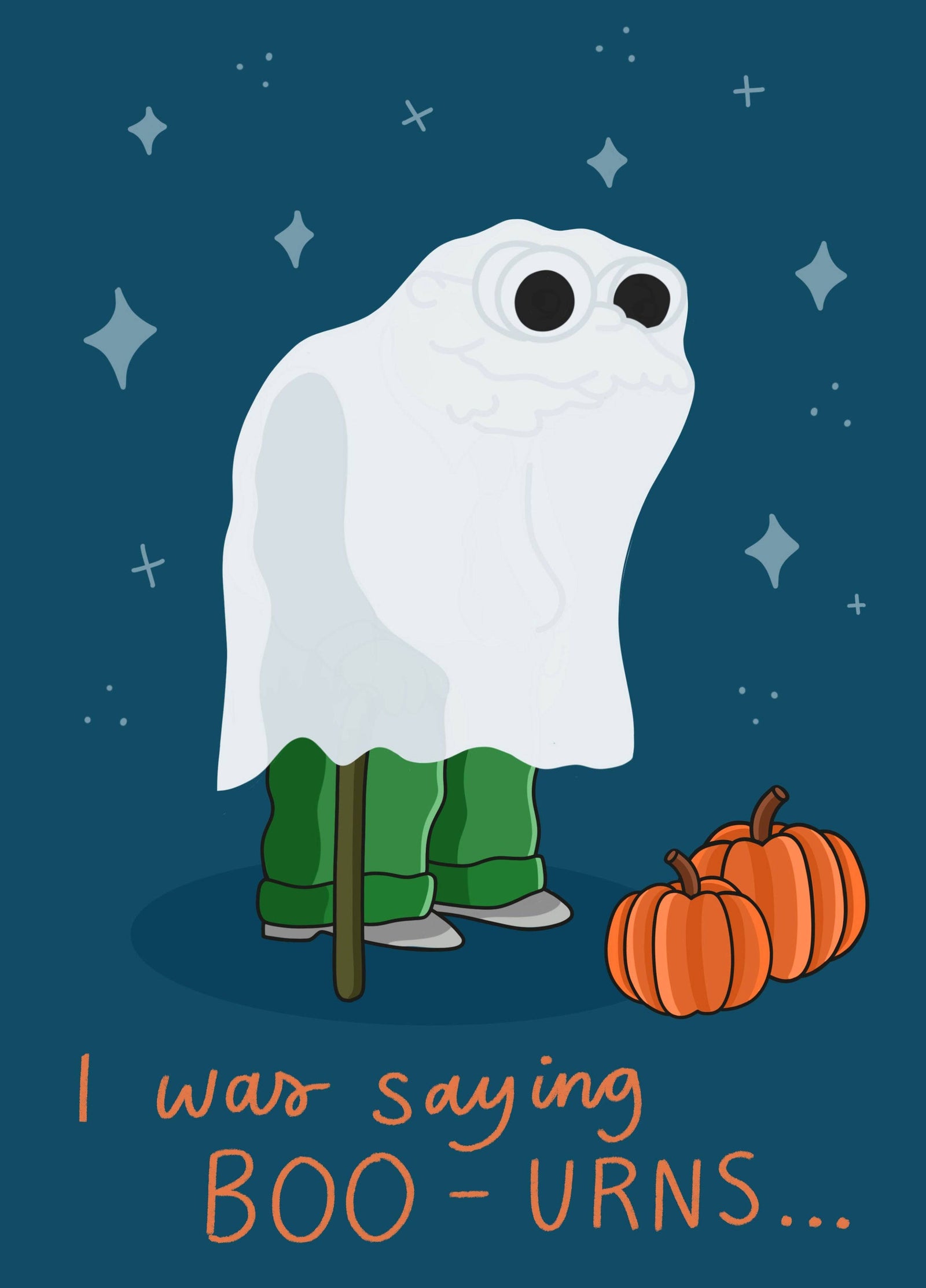 Moleman Boo-Urns Card