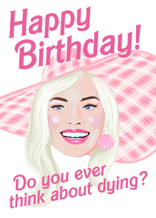 Funny Barbie Birthday Card