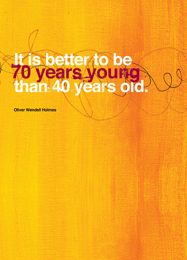 Seventy Years Young Card