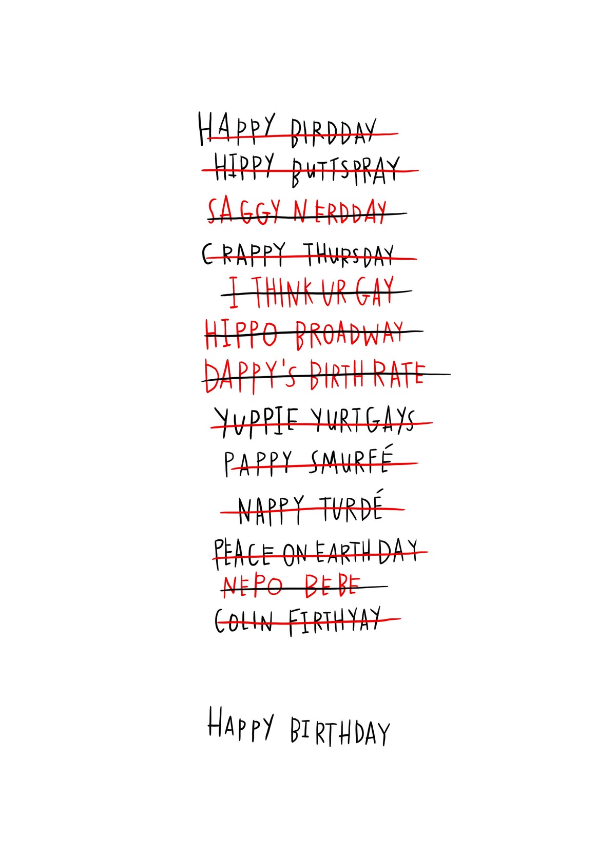Birthday Mistakes