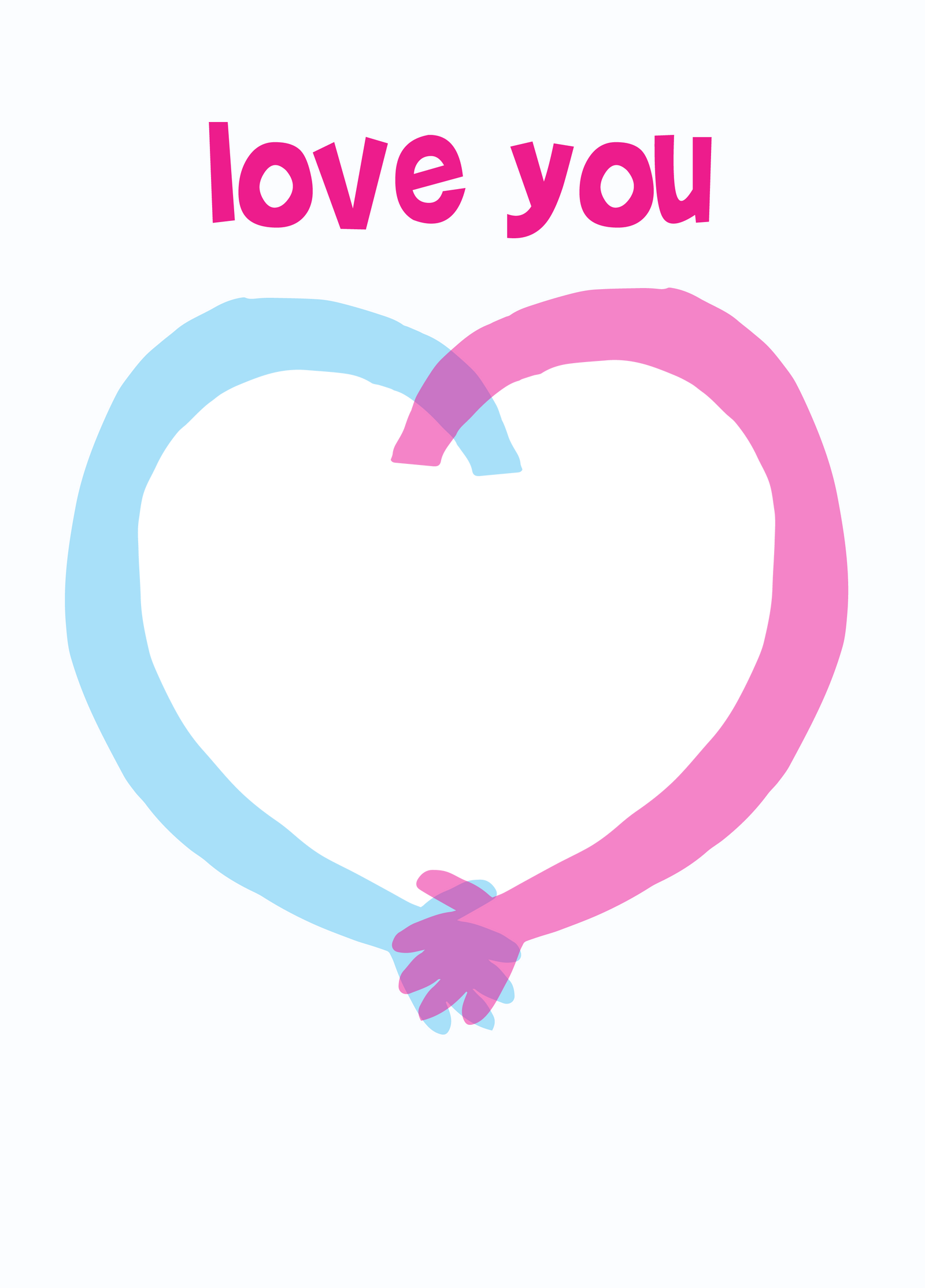 Love You Hands Photo Card