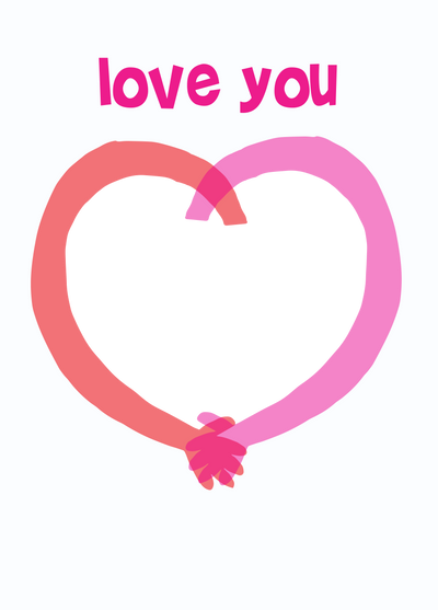 Love You Hands Photo Card