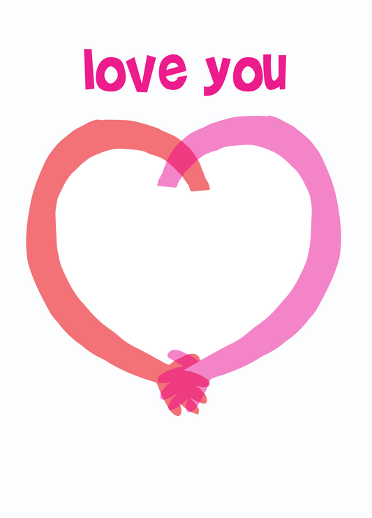Love You Hands Photo Card