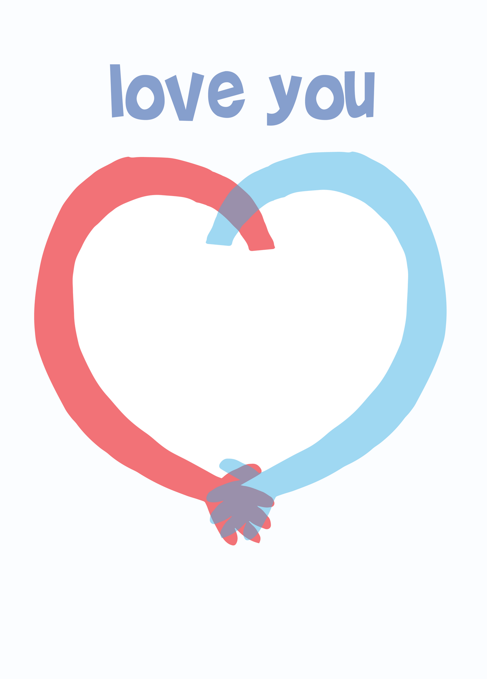 Love You Hands Photo Card