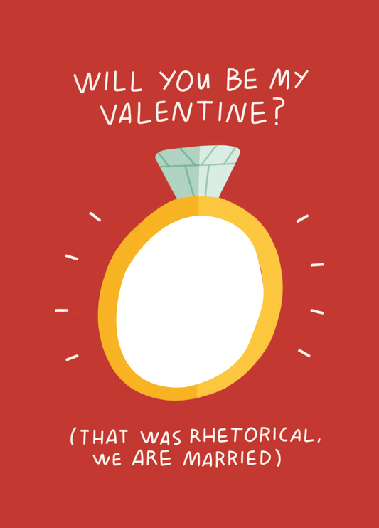 Will You Be My Valentine Photo Card