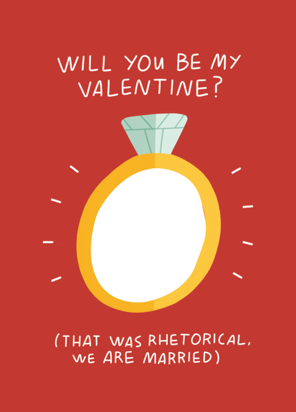 Will You Be My Valentine Photo Card