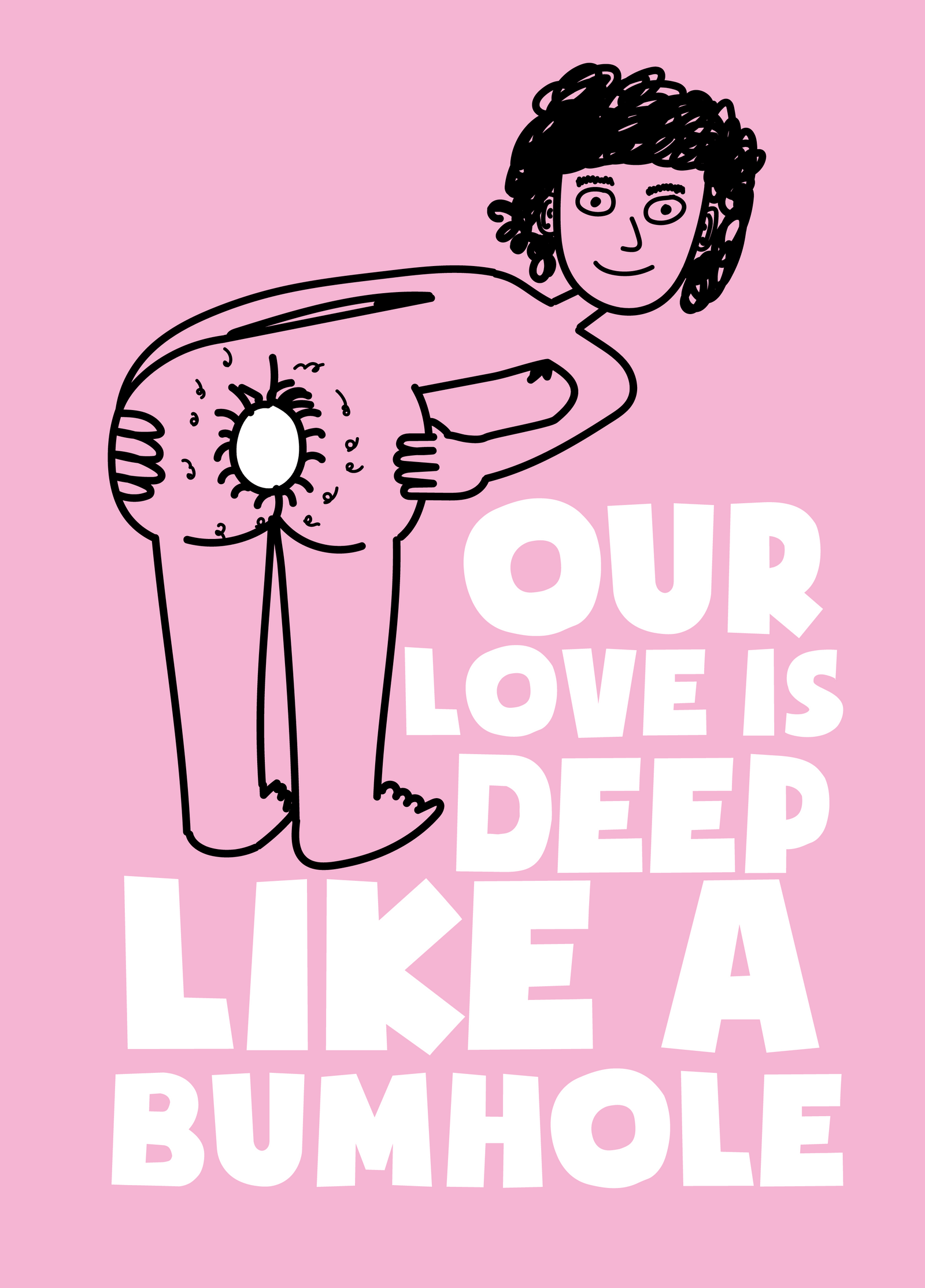 Deep Like A Bumhole Photo Card