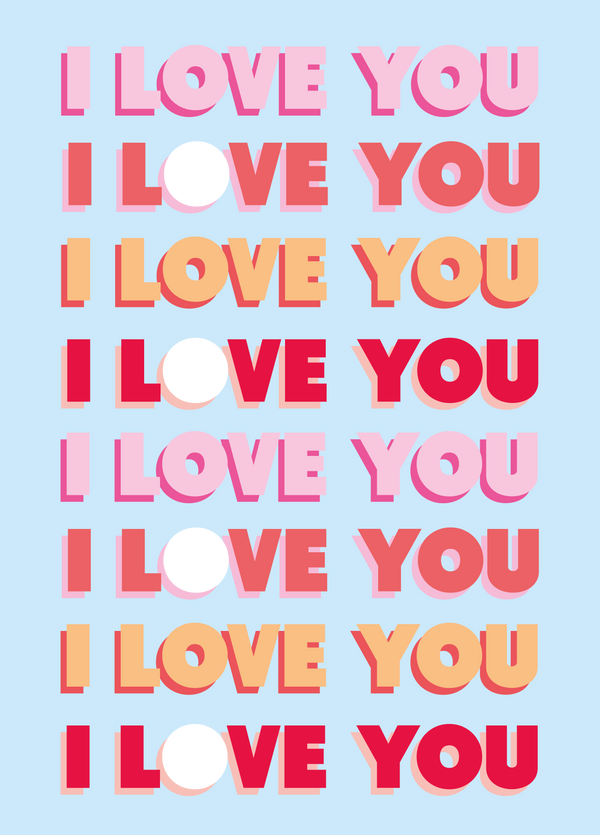 I Love You Photo Card