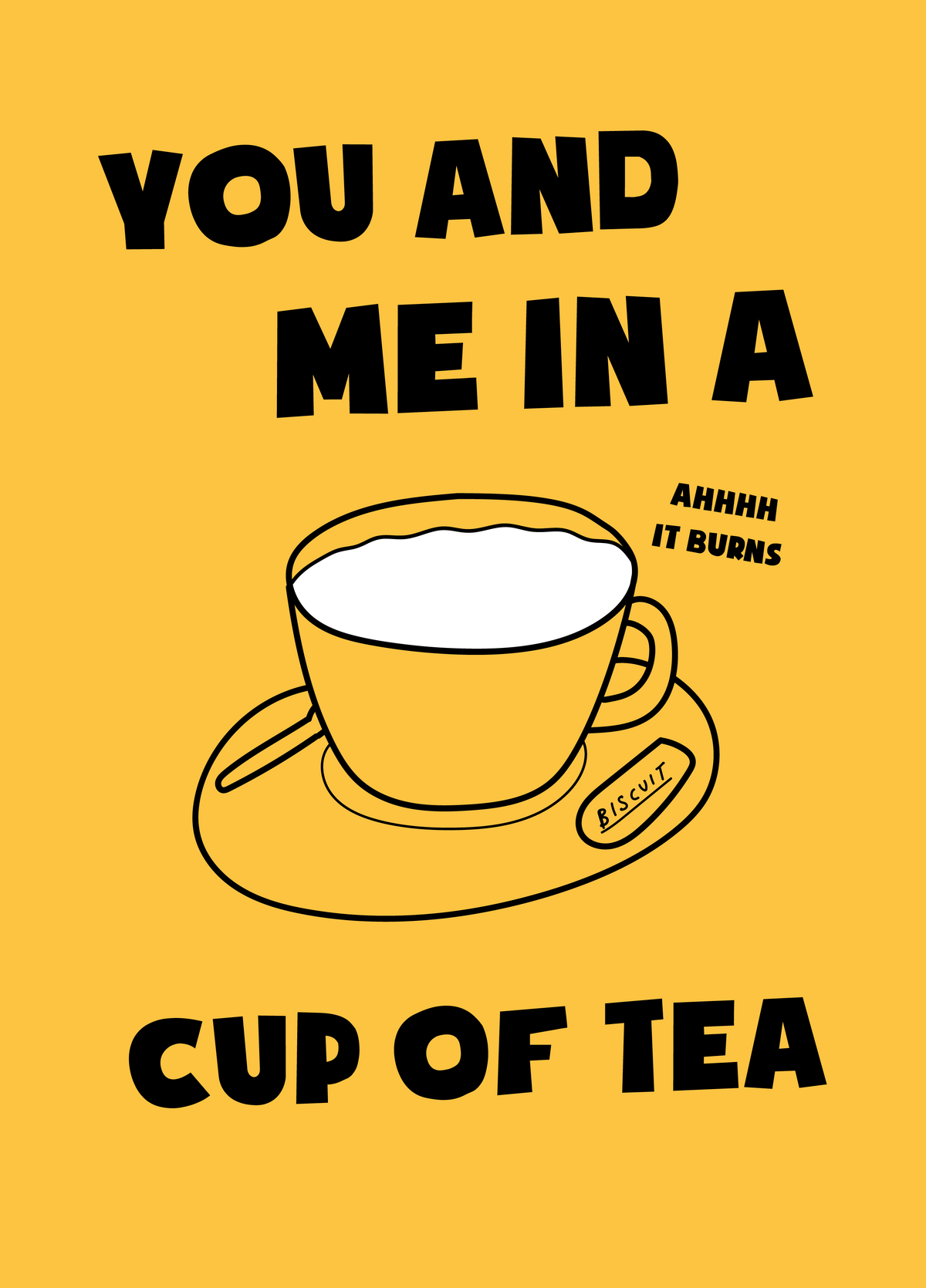 You Me And A Cup Of Tea Photo Card