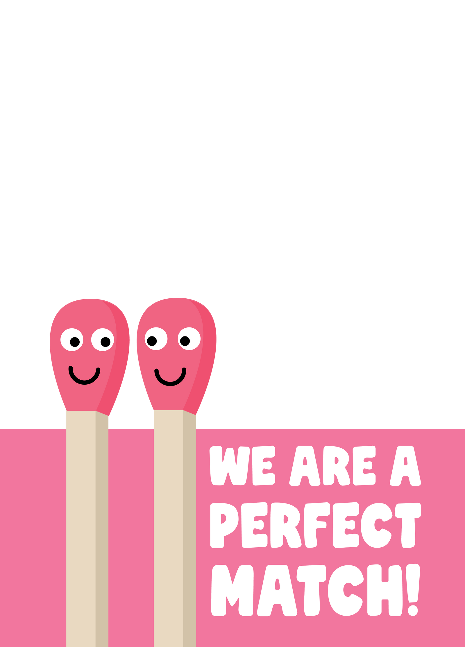 We Are A Perfect Match Photo Card