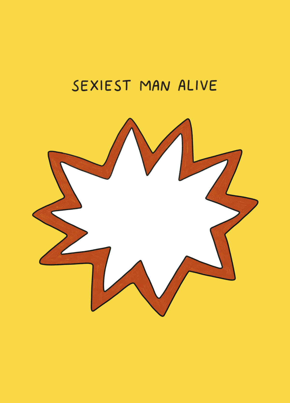 Sexiest Man Alive Photo Card