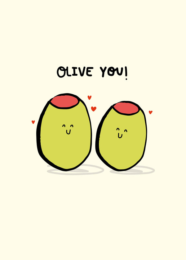 Olive You Card
