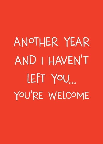 You're Welcome Card