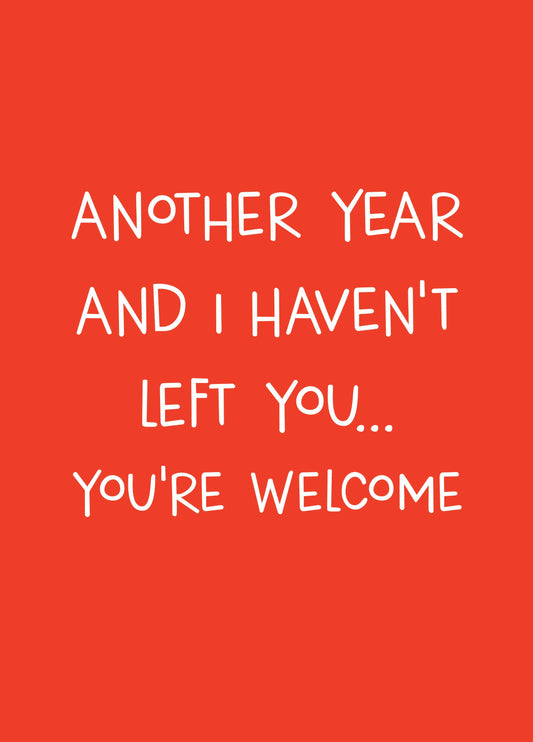 You're Welcome Card