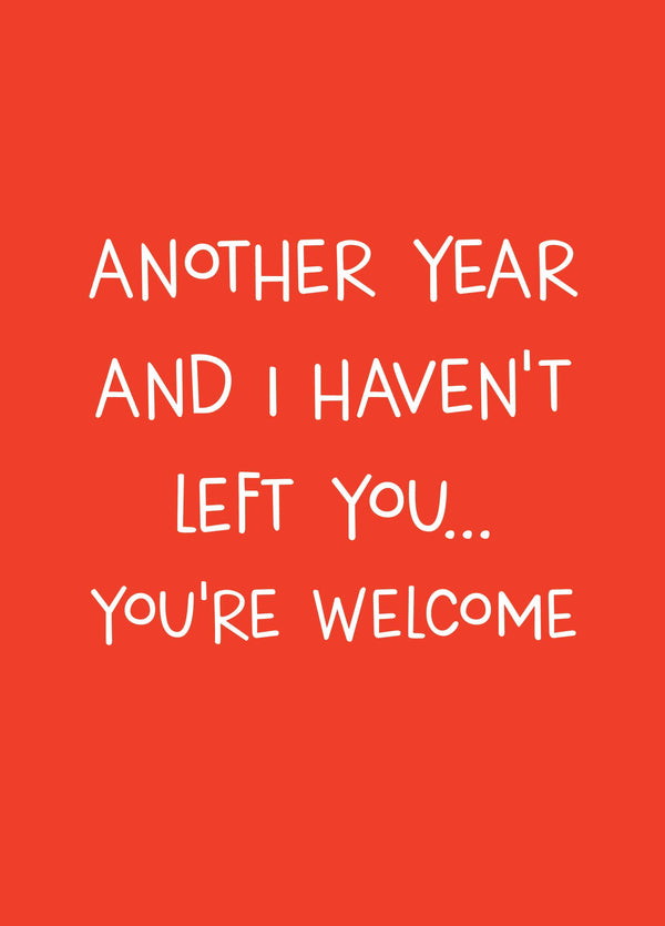 You're Welcome Card