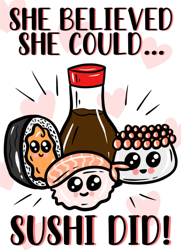 She Believed She Could Card