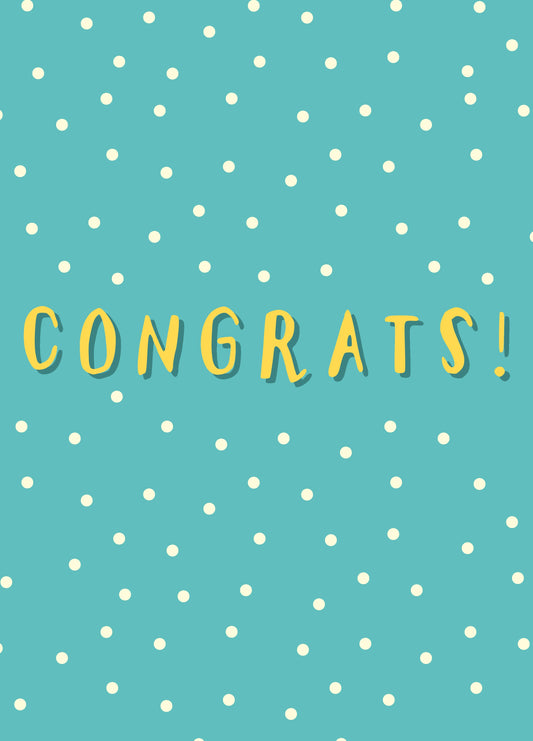 Congrats Polka Dots Card