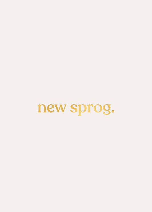 New Sprog Card