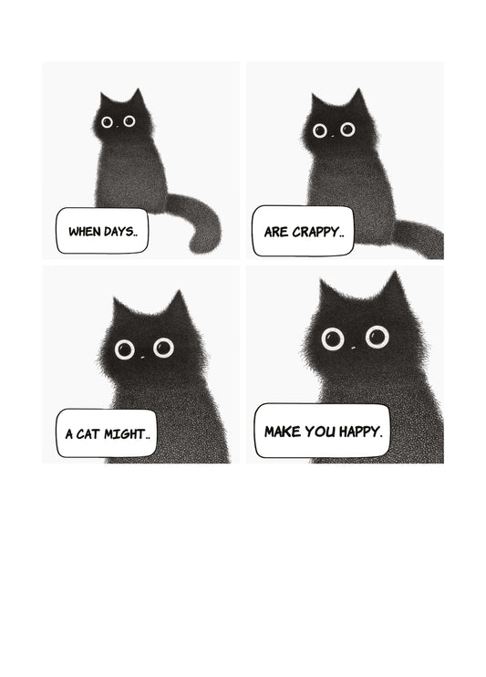 Cats Make You Happy Card