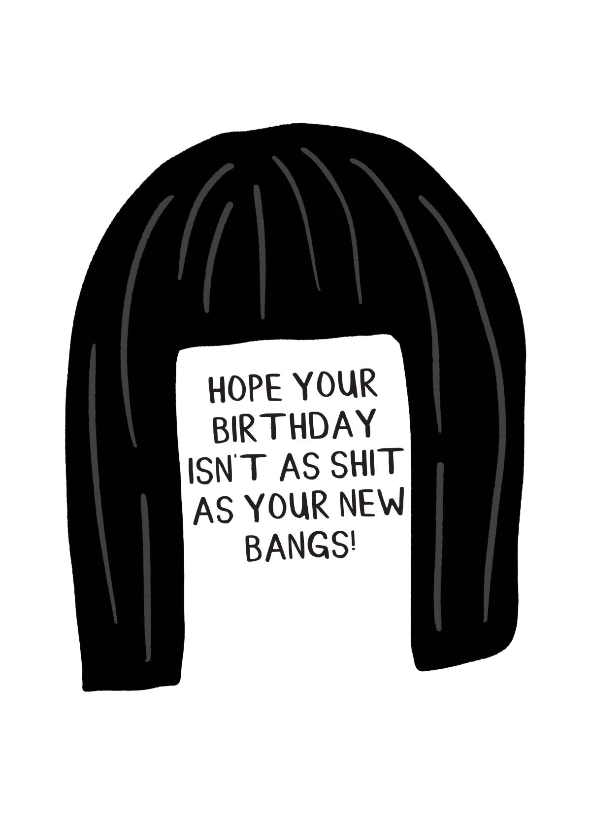 Shit Bangs Card