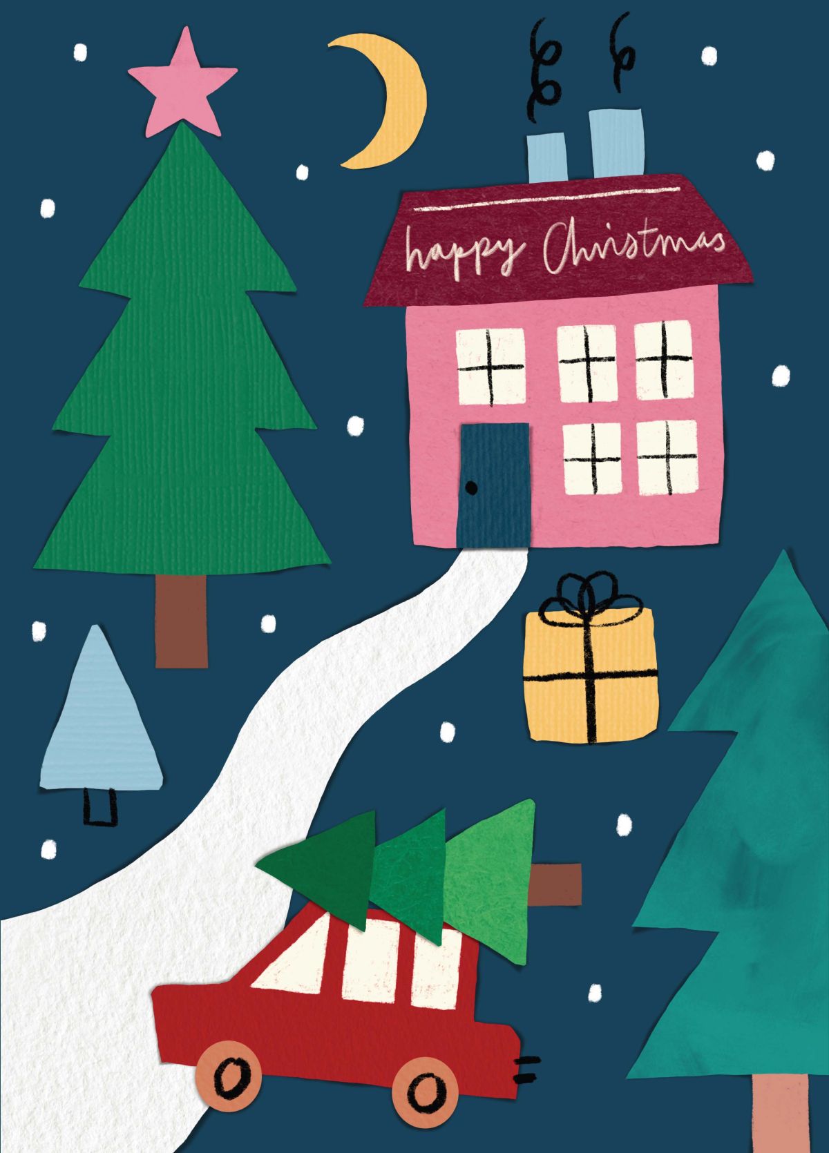 Collage Christmas Scene