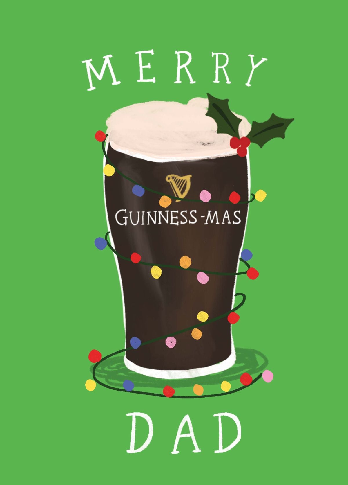 Merry Guinnessmas Dad Card