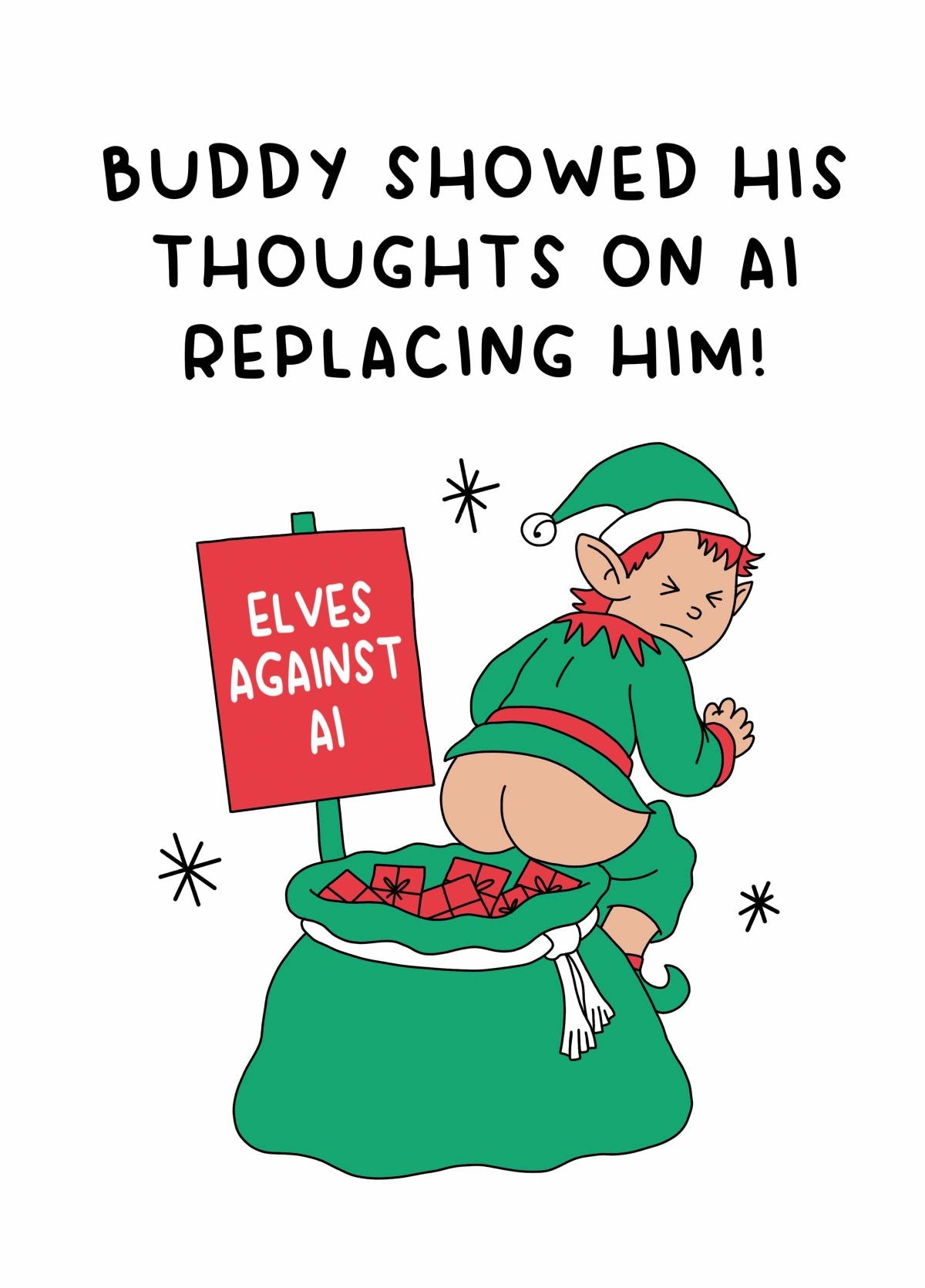 Elves Against AI Card