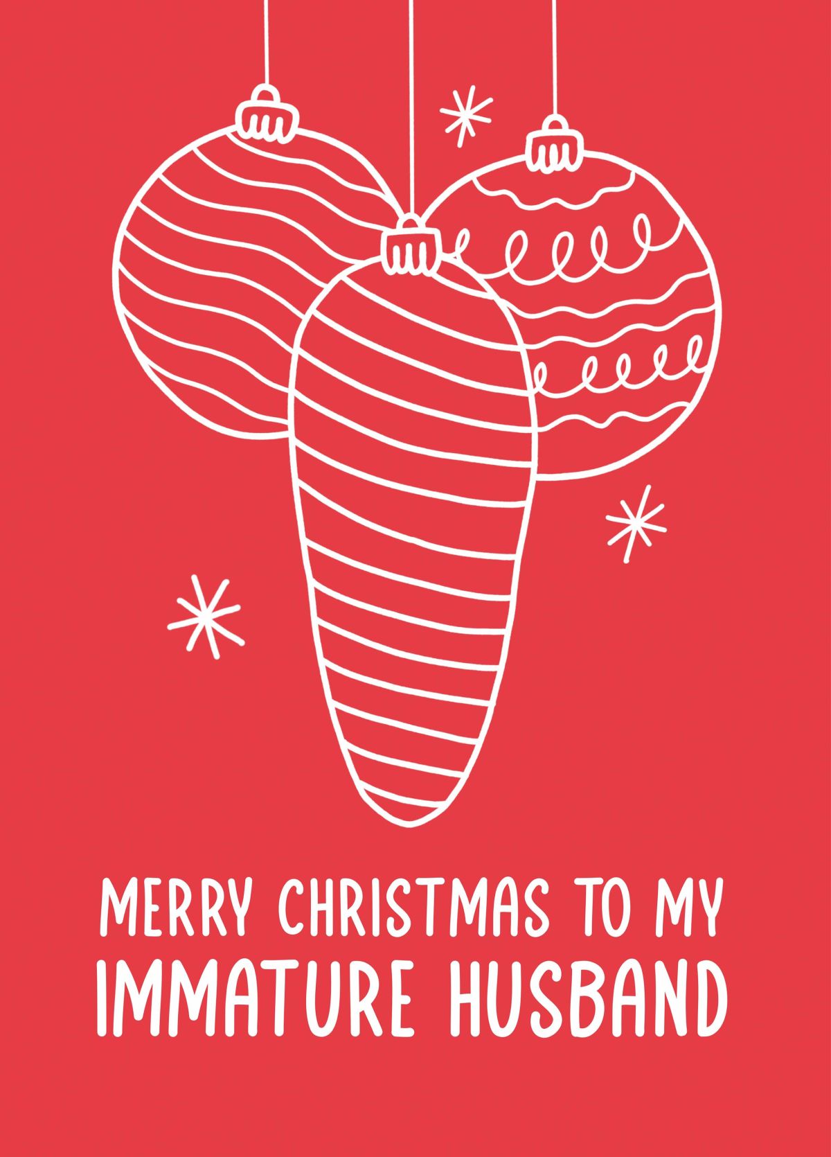 Immature Husband Card