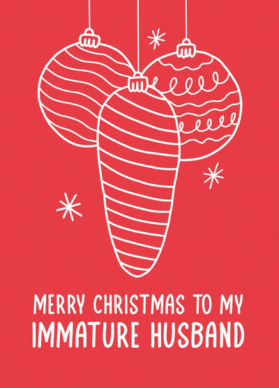 Immature Husband Card