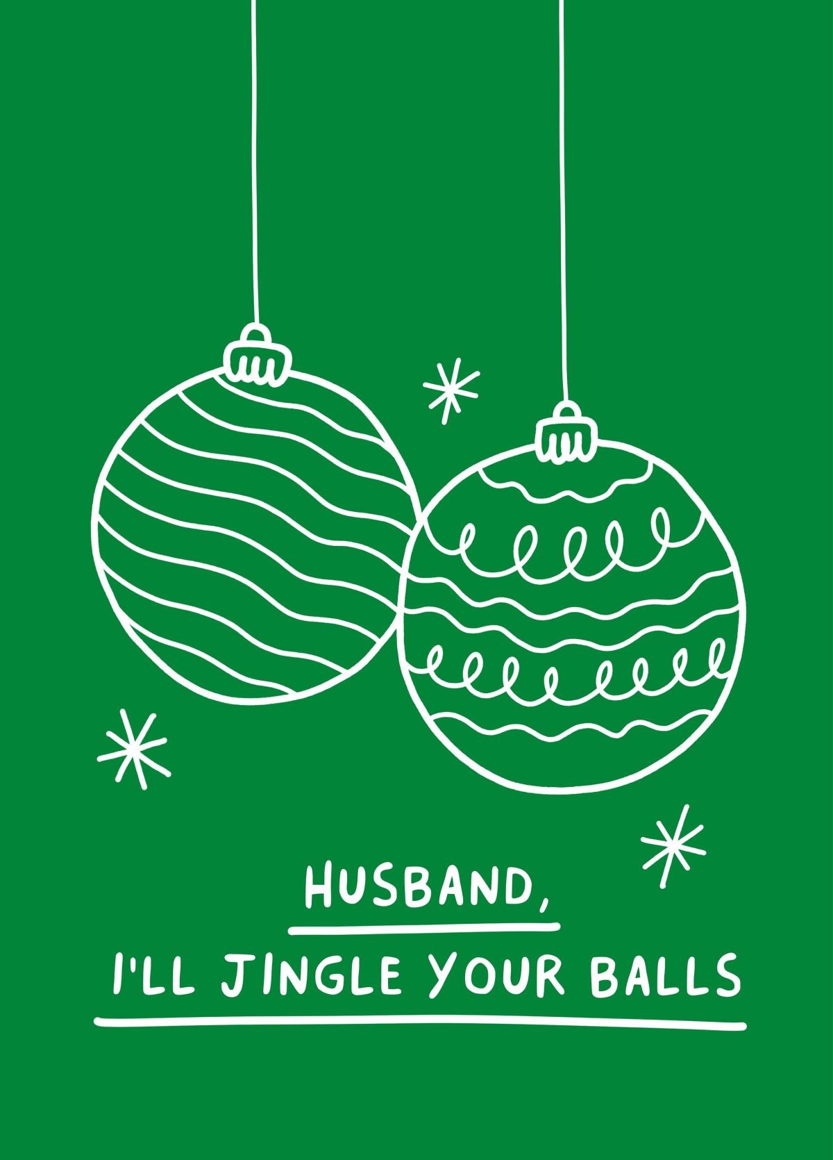 Jingle Your Balls Husband Card