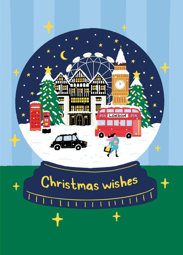 London Snowglobe Christmas Card